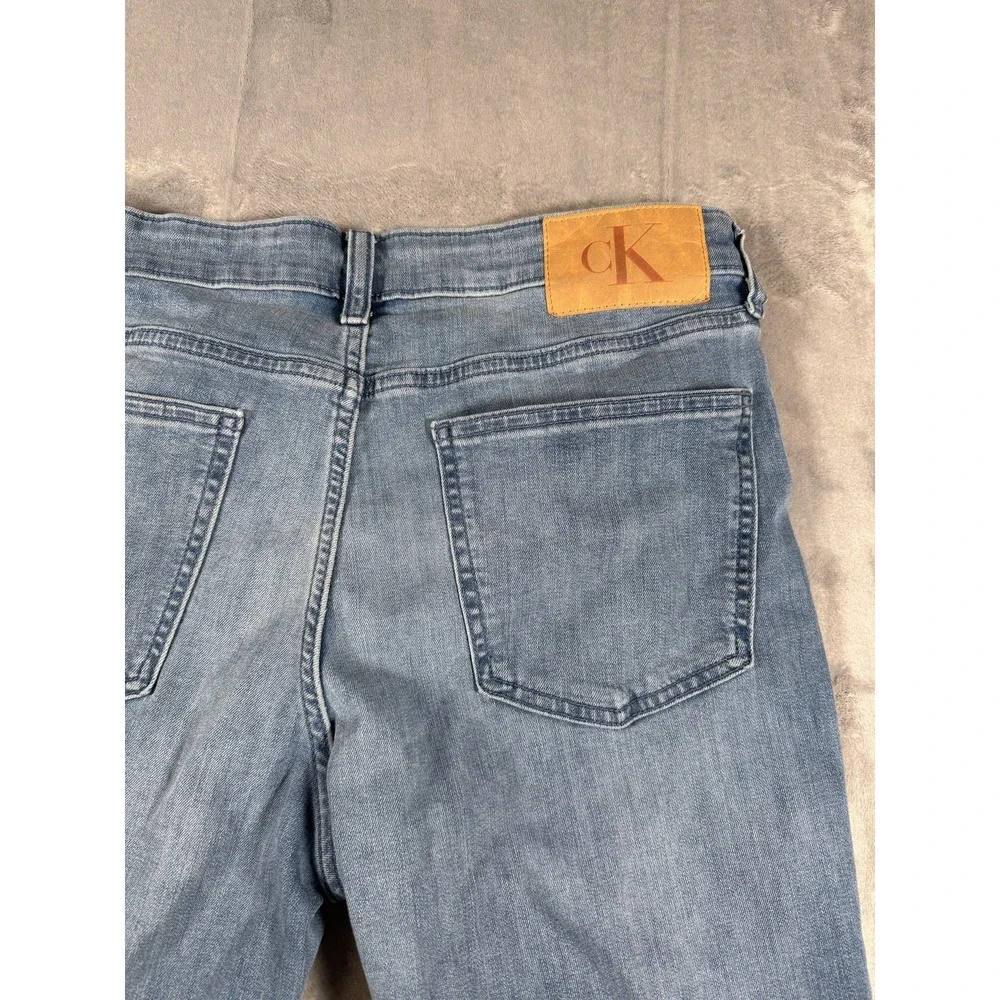 Calvin Klein Men's Jeans Blue Denim Regular Fit Stretch Waist 34 Inseam 32